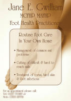 Foot Health Practitioner Advertising Flyer