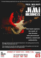 Neil Wilson Plays Jimi Hendrix Advertising Flyer