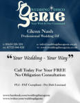 Wedding Disco Genie Business Card - Front & Back